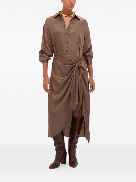 Alessandra tie-waist midi dress
