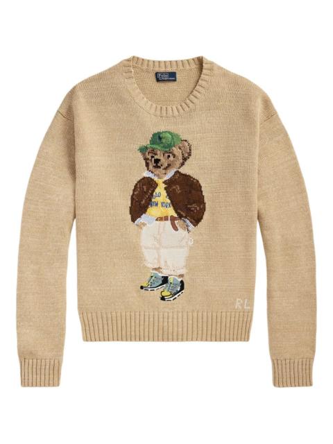 Polo Bear intarsia-knit sweater