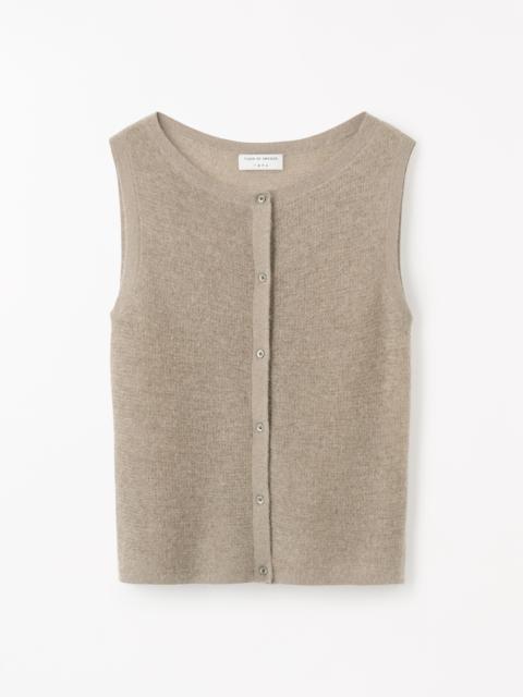 Rose Kid Mohair–Merino Vest