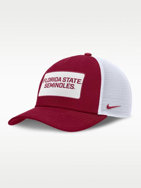Florida State On-Field Rise Men's Nike College Trucker Adjustable Hat