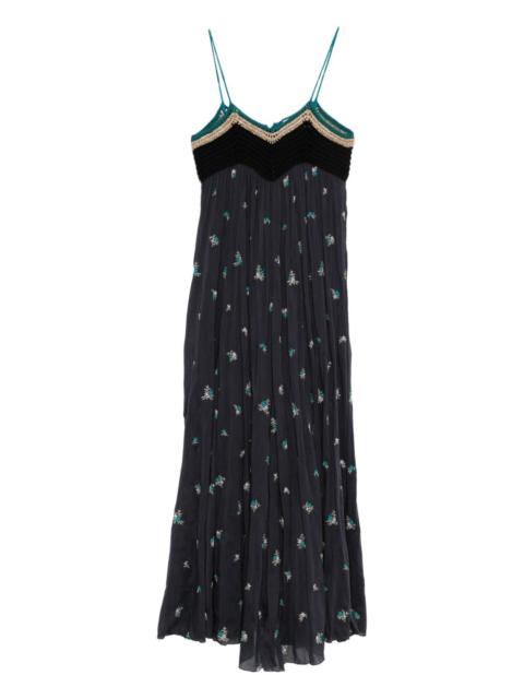 floral crochet dress