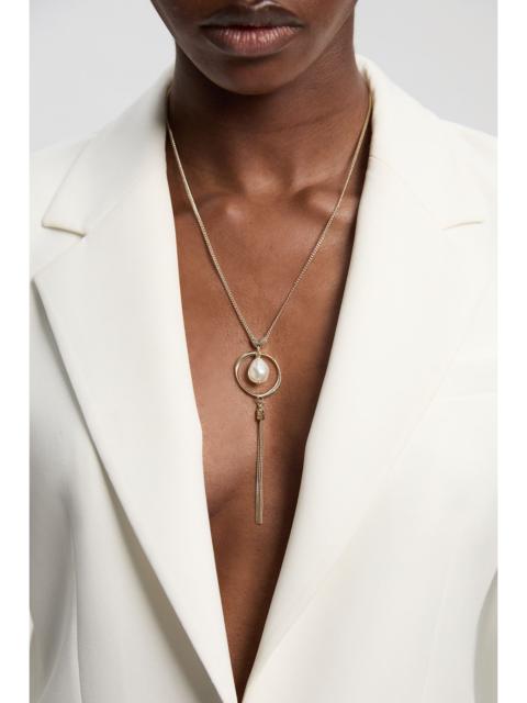 Modern Pearl Pendant Necklace