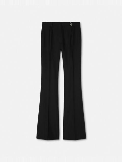 Wool Pinstripe DV Pants