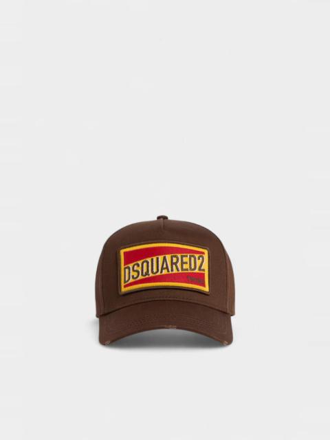 DSQUARED2 LOGO PATCH BASEBALL CAP