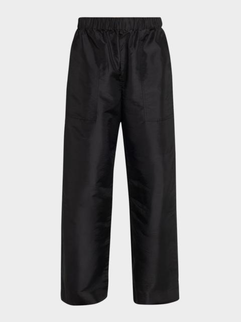 Arden Taffeta Pull-On Pants