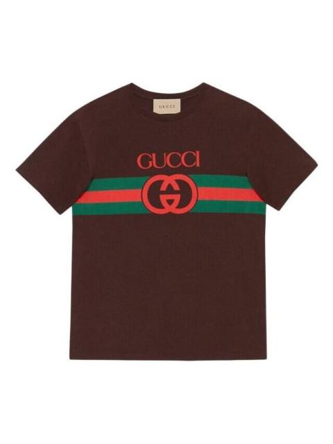 Gucci FW22 Interlocking G Cotton T-Shirt 'White' 548334-XJET1-2100