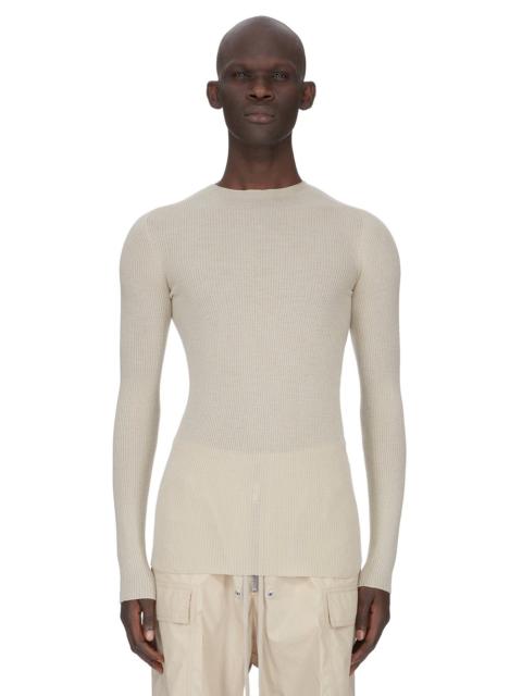 Off-White Temple Ribbed Round Neck Sweater