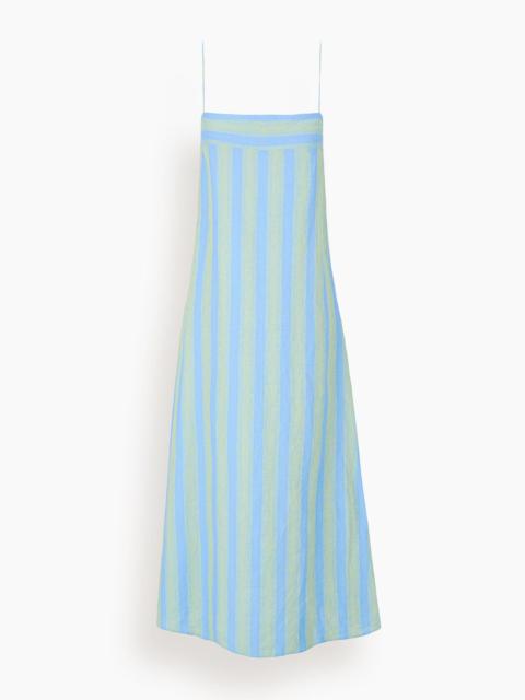 Laura Linen Dress in Seaport Stripe
