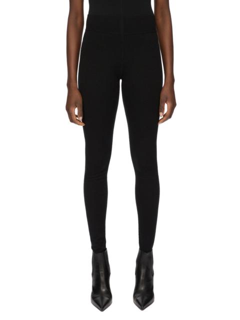 high-waist wool trousers