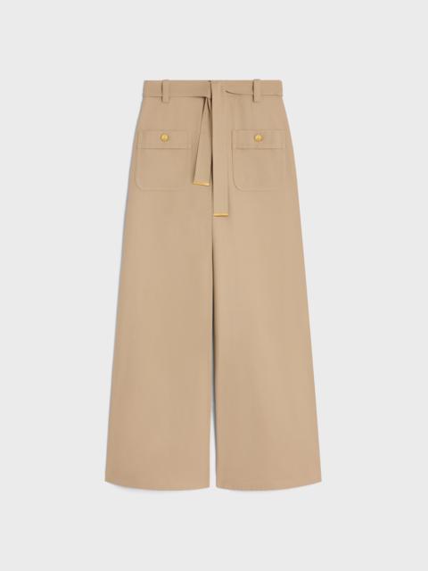 taillat pants in cotton twill