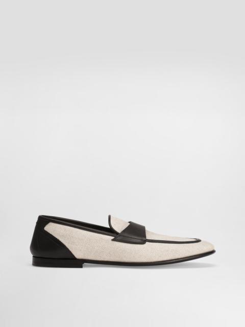 Salt&pepper and nappa slipper