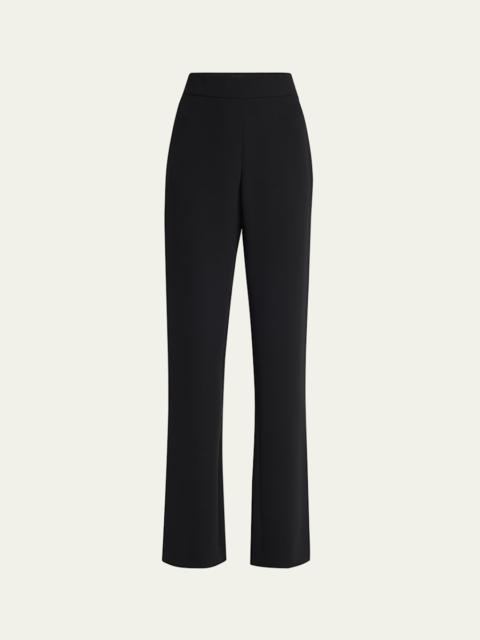 Black Cady Straight-Leg Pants