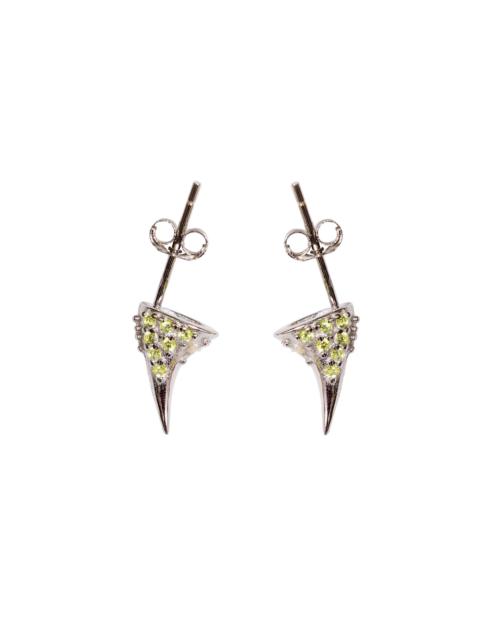 OLIVINE RHINESTONE HORN STUDS