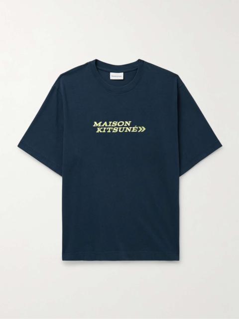 Go Faster Logo-Embroidered Cotton-Jersey T-Shirt