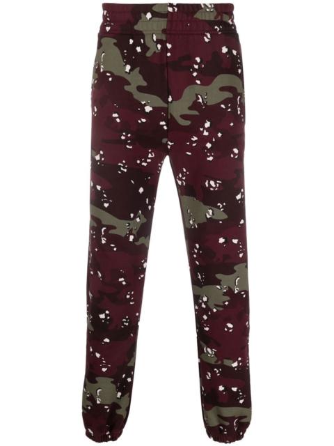 camouflage-print cotton joggers