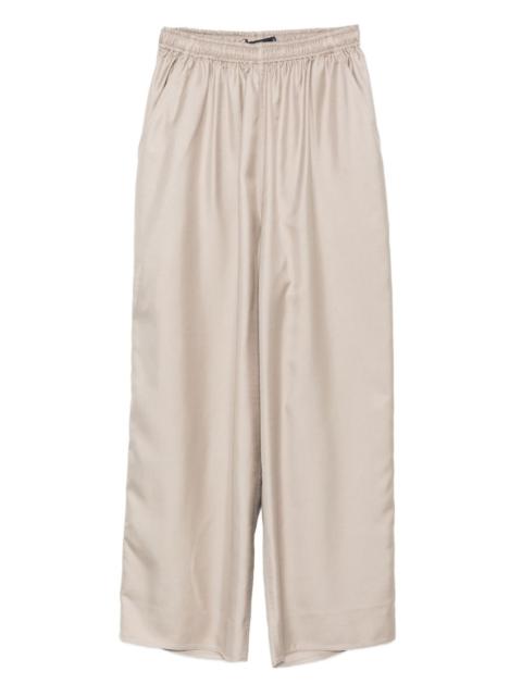 elastic-waist palazzo pants