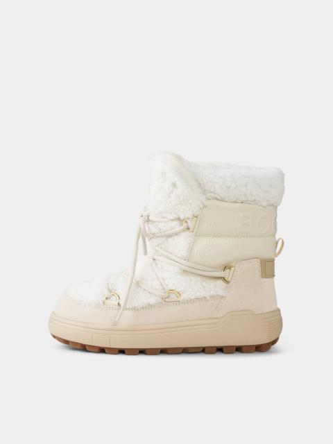 Chamonix snow boots with spikes in Off-White