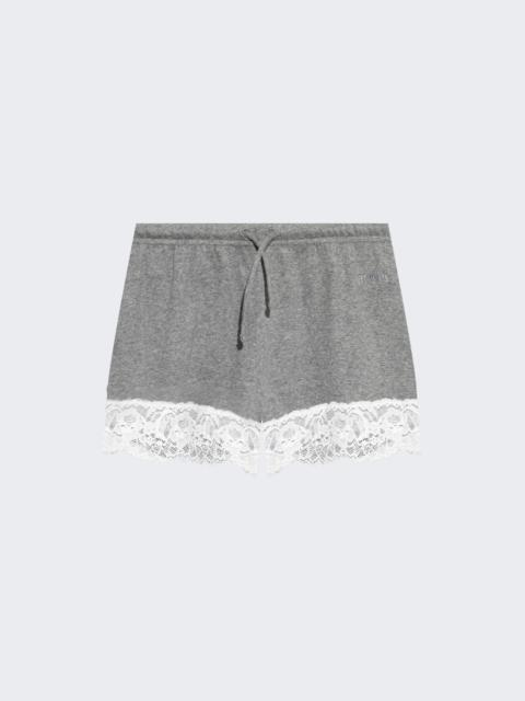 Lace Mni Shorts Grey Melange