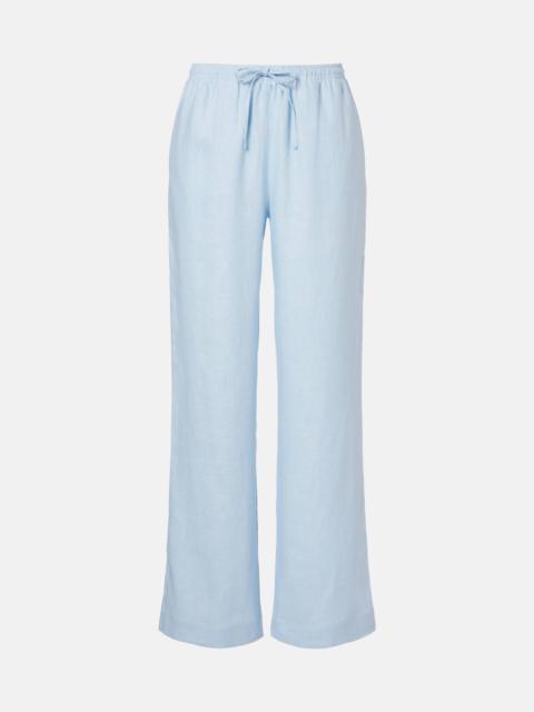 Aurelia linen wide-leg pants