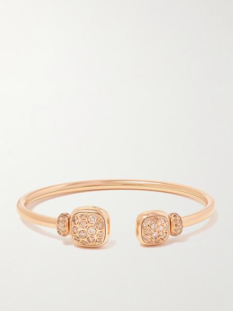 Nudo 18-karat Rose Gold, Diamond And Topaz Cuff