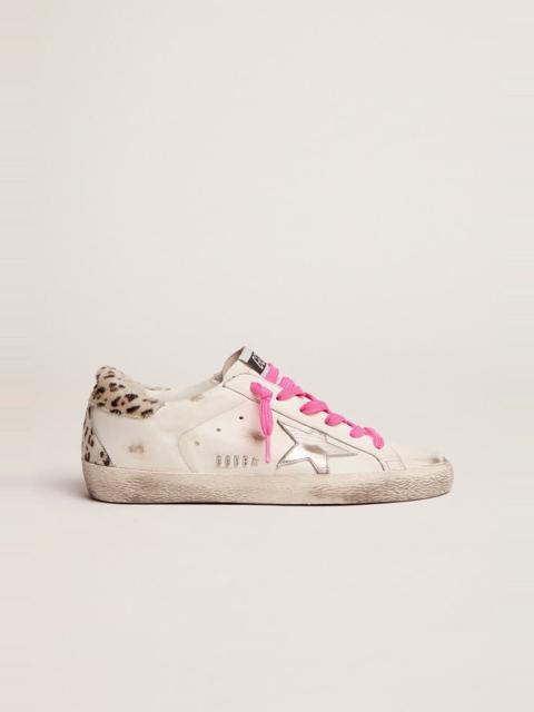 【GOLDEN 】Superstar Suede Star Silver Tab Sneakers Men's Super-Star with silver heel tab and lettering