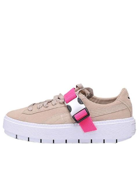 (WMNS) PUMA Fenty x Platform Trace Buckle 'Cement Pink' 367451-02