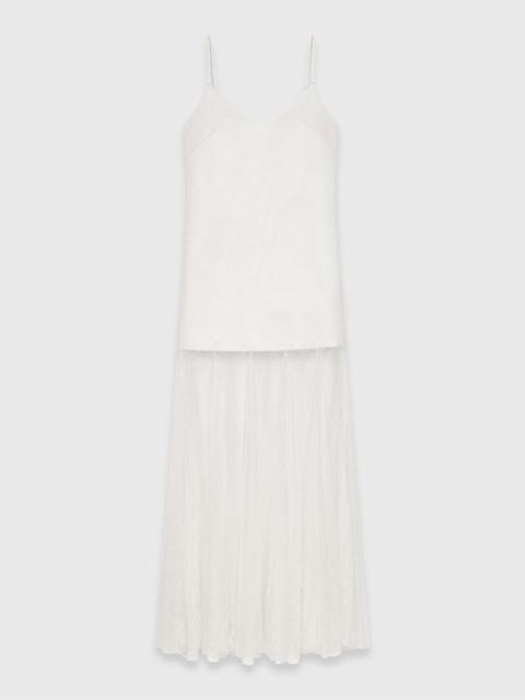 Taffeta and lace dress