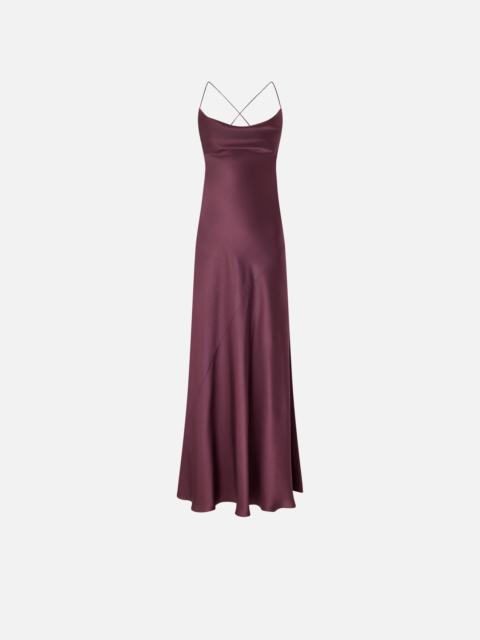 LONG SLIP DRESS IN SATIN