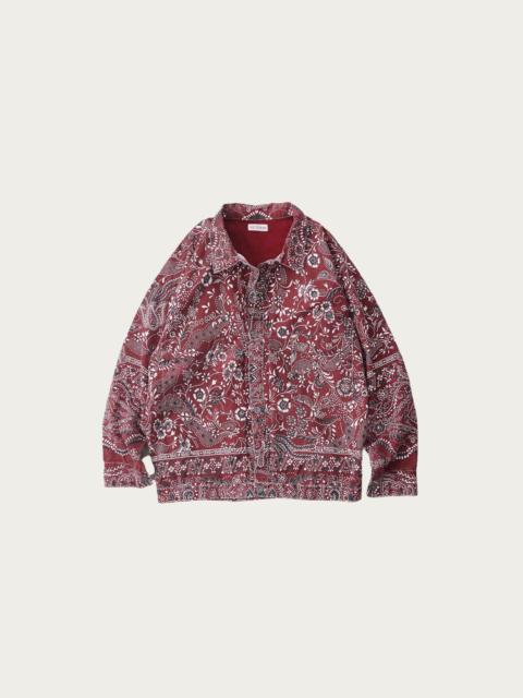 Gyan Bandana Trucker Jacket - Red