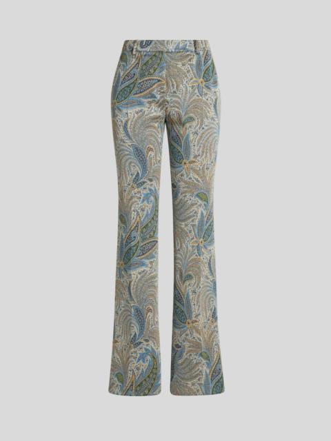 PAISLEY JACQUARD TROUSERS