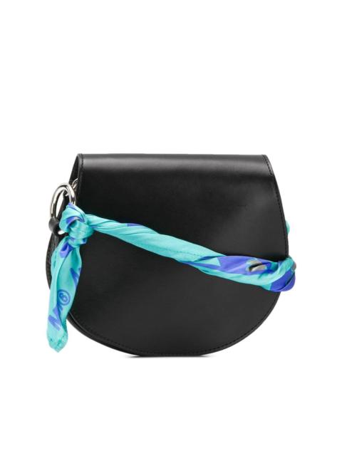 ribbon flap shoulder bag