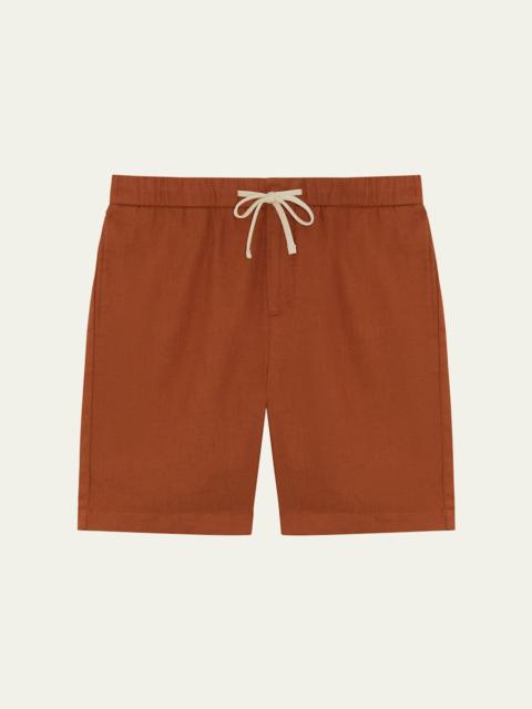 Men's Felipe Linen-Cotton Shorts