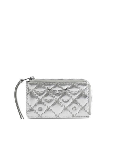 diamond-pattern wallet