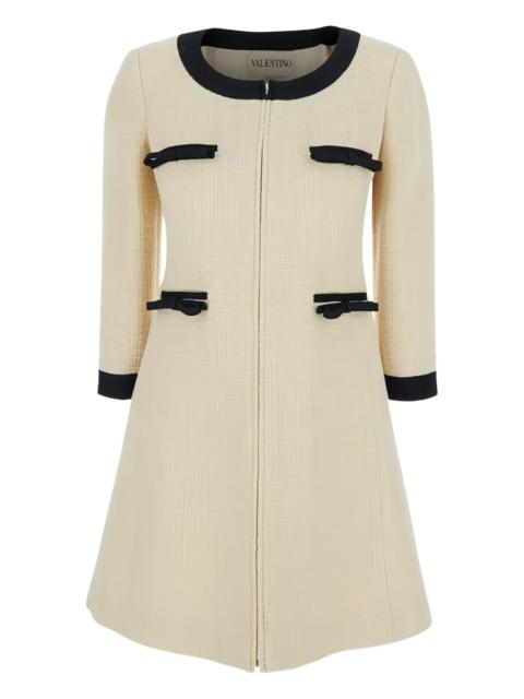 bow-detail mini dress