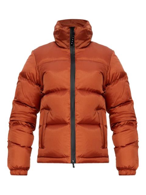 logo-embroidery puffer jacket