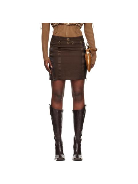 Brown Aria Miniskirt