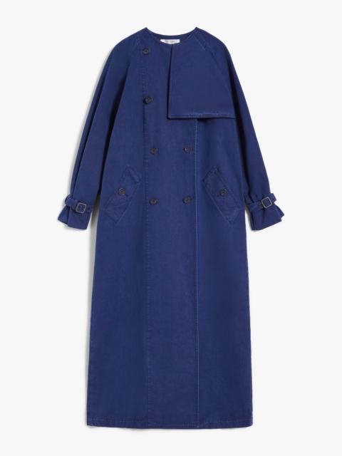 CALAO Canvas double-breasted trench coat