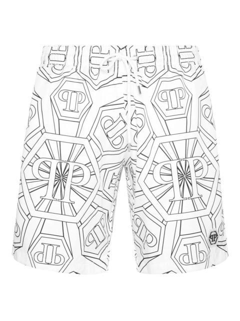 monogram swim shorts