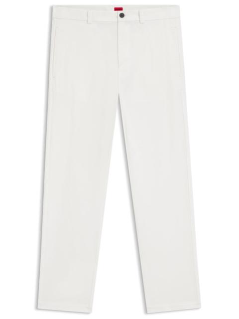 SLIM-FIT TROUSERS IN STRETCH-COTTON GABARDINE
