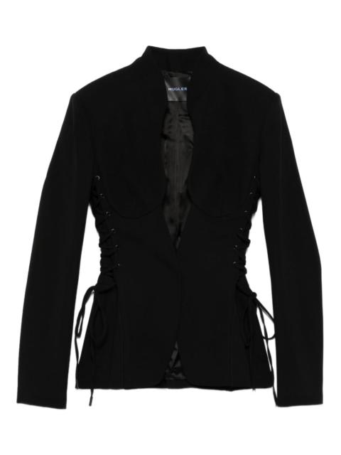 sculptural lace-up jacket