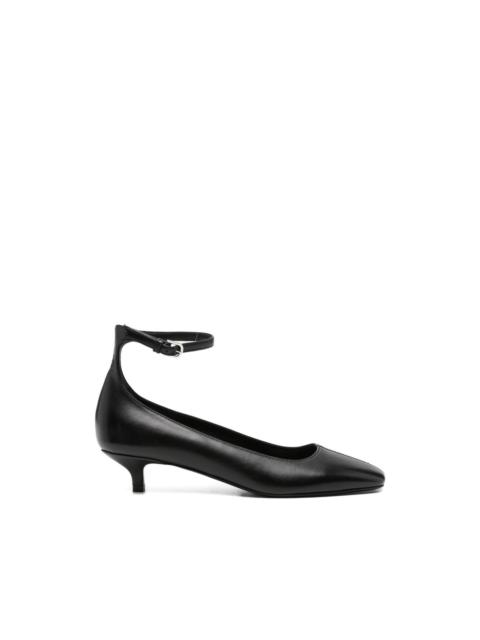 square-toe nappa pumps