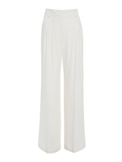 Maura Pant in Ivory Silk Crepe