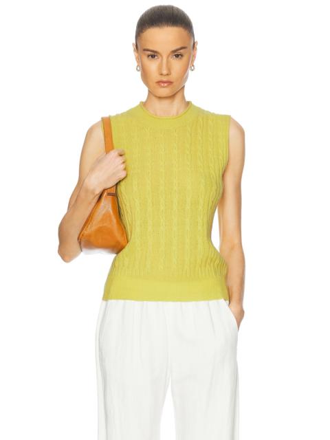 Cashmere Cable Vest