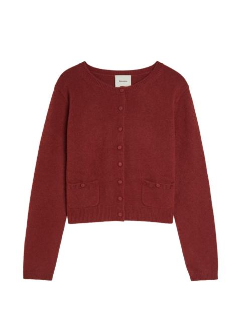 Clara patch-pocket cardigan