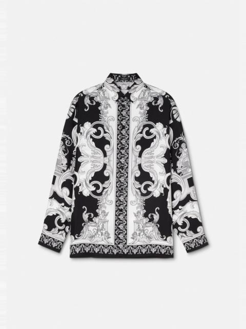 Silver Baroque Silk Shirt