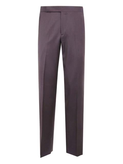 flat-front trousers