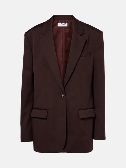 Single-breasted virgin wool blazer