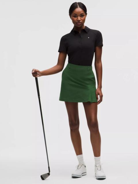 Stretch Twill Front Pleat Golf Skirt
