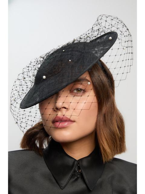 Pearl & Net Fascinator