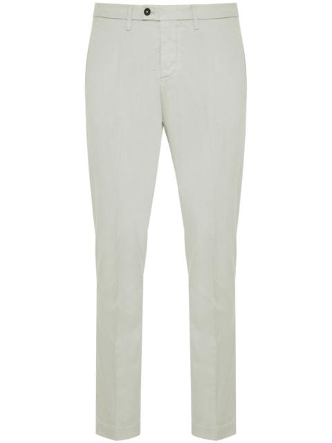 pressed-crease trousers